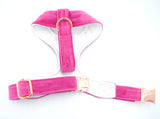 Hot Pink Luxe Velvet Harness