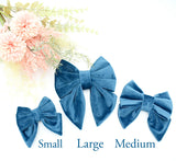 Royal Blue Luxe Velvet Sailor Bow