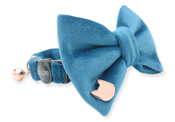 Royal Blue Luxe Velvet Cat Collar