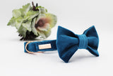 Royal Blue Luxe Velvet Bow