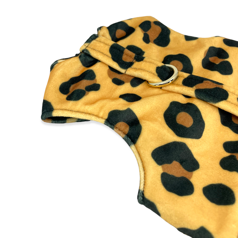 Leopard Print Luxe Velvet Jacket Harness