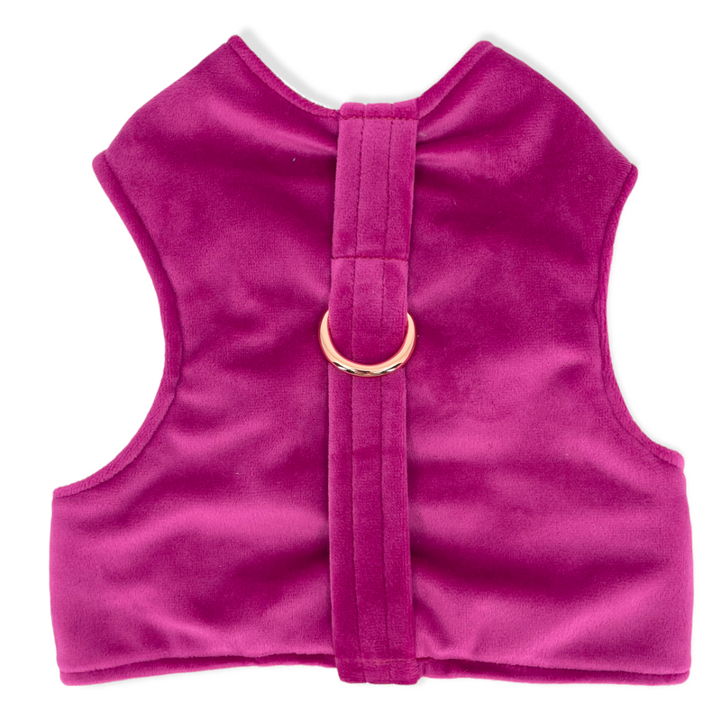 Hot Pink Luxe Velvet Jacket Harness