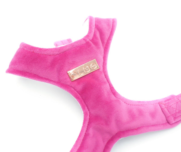 Hot Pink Luxe Velvet Harness