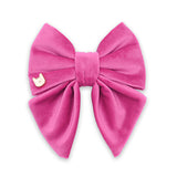 Hot Pink Luxe Velvet Sailor Bow